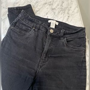 H&M Black-washed Skinny Jeans